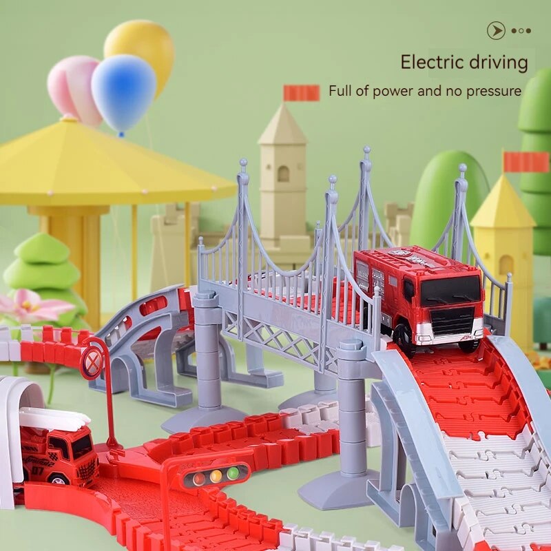 Пожарная машина, трек, сборка  – обзор и цена Model Kit Engine