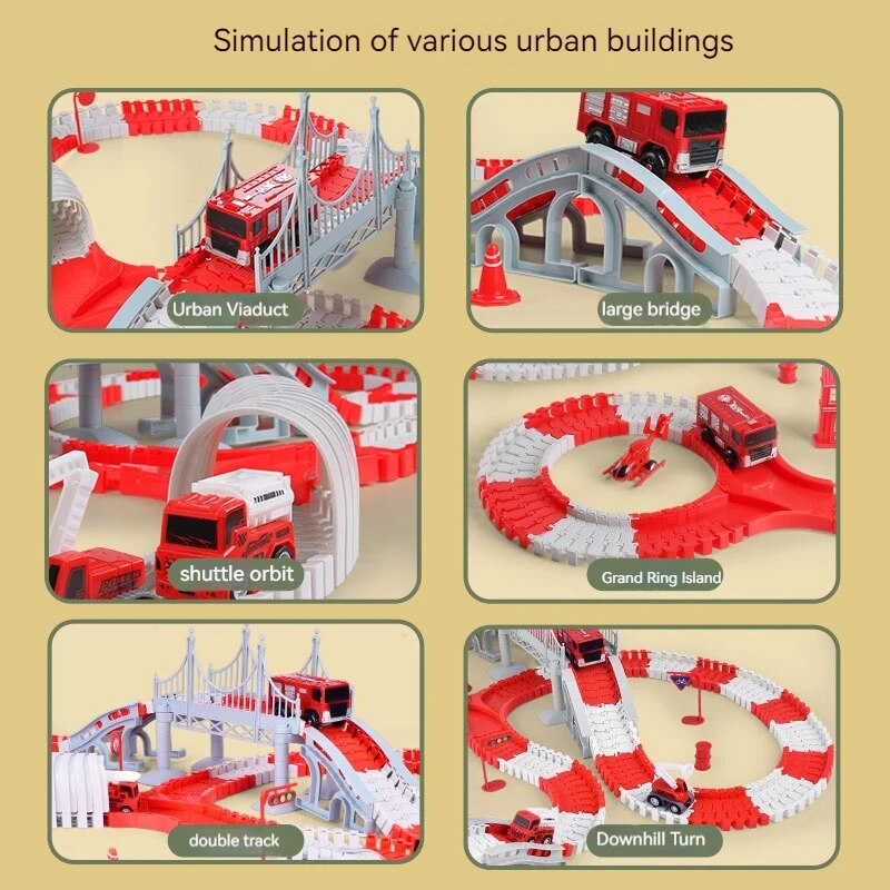 Пожарная машина, трек, сборка  – обзор и цена Model Kit Engine