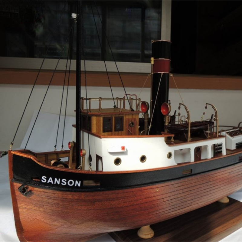 Деревянная лодка SANSON Tugboa – обзор и цена Model Kit Yacht