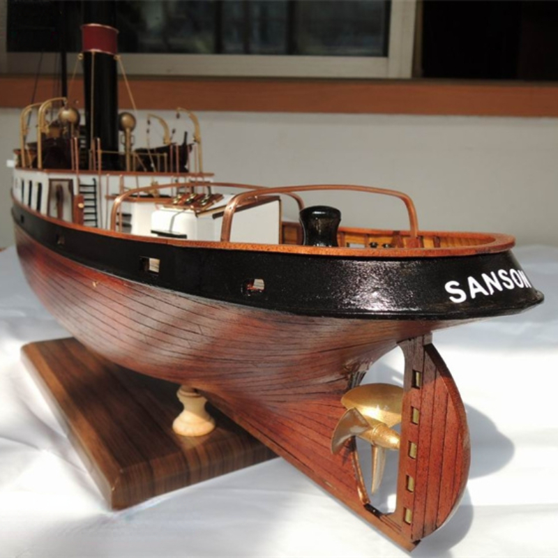 Деревянная лодка SANSON Tugboa – обзор и цена Model Kit Yacht
