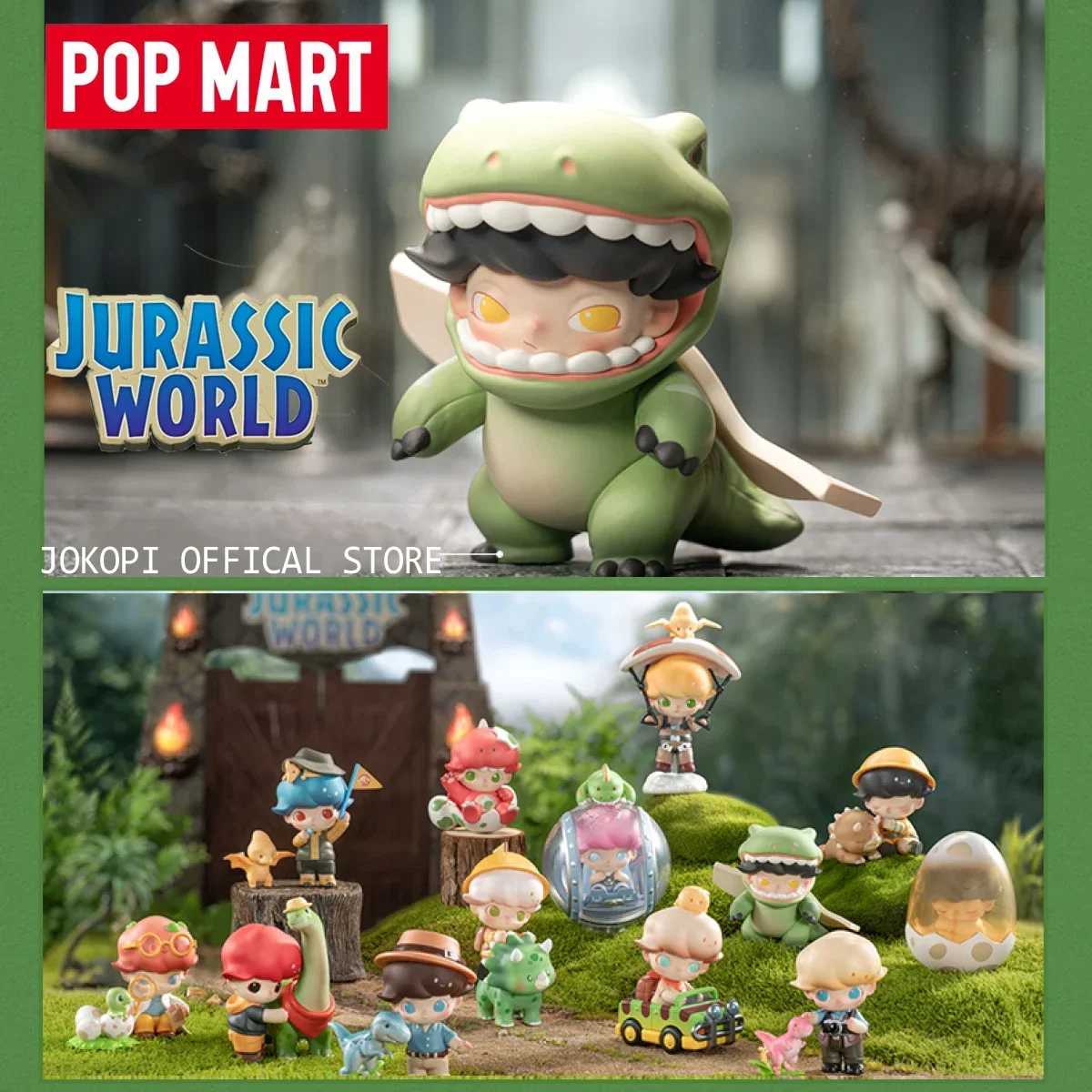 POP MART DIMOO Jurassic World  – обзор и цена Model Kit Anime Girl